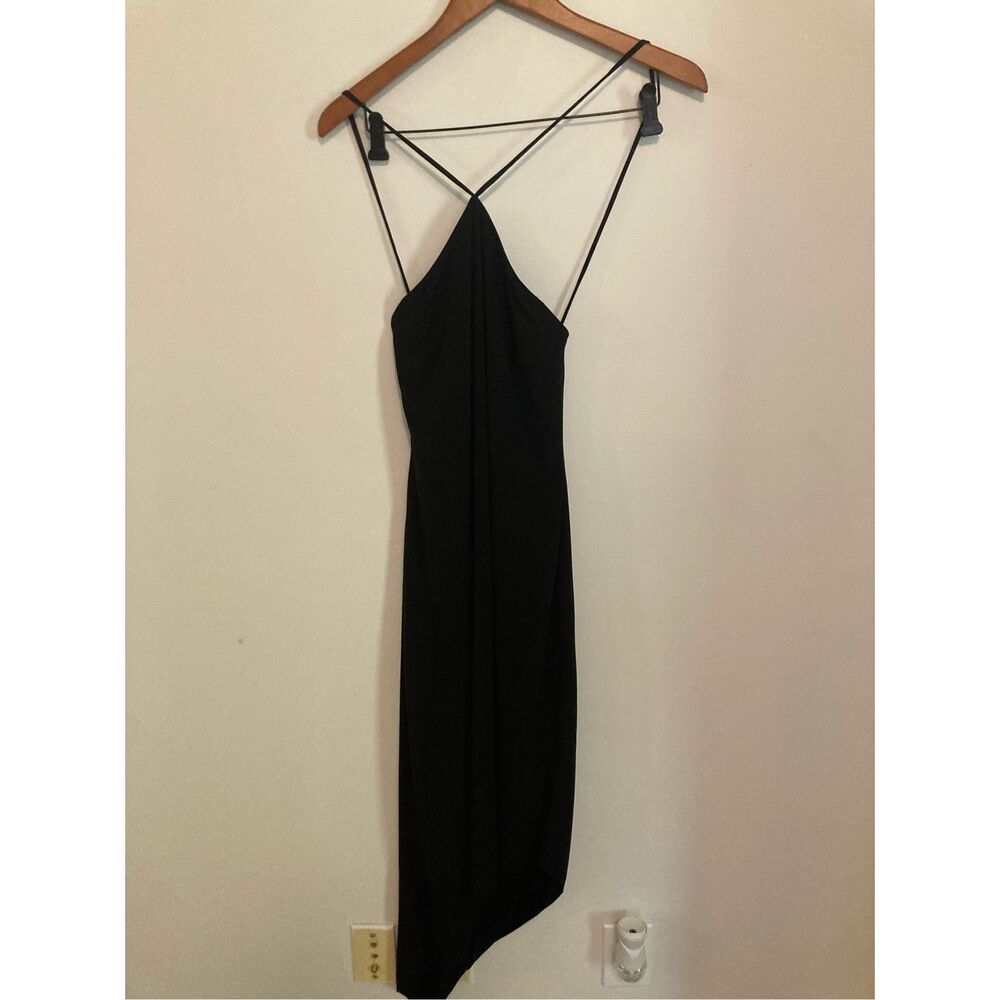 David‎ Meister halter asymmetrical dress